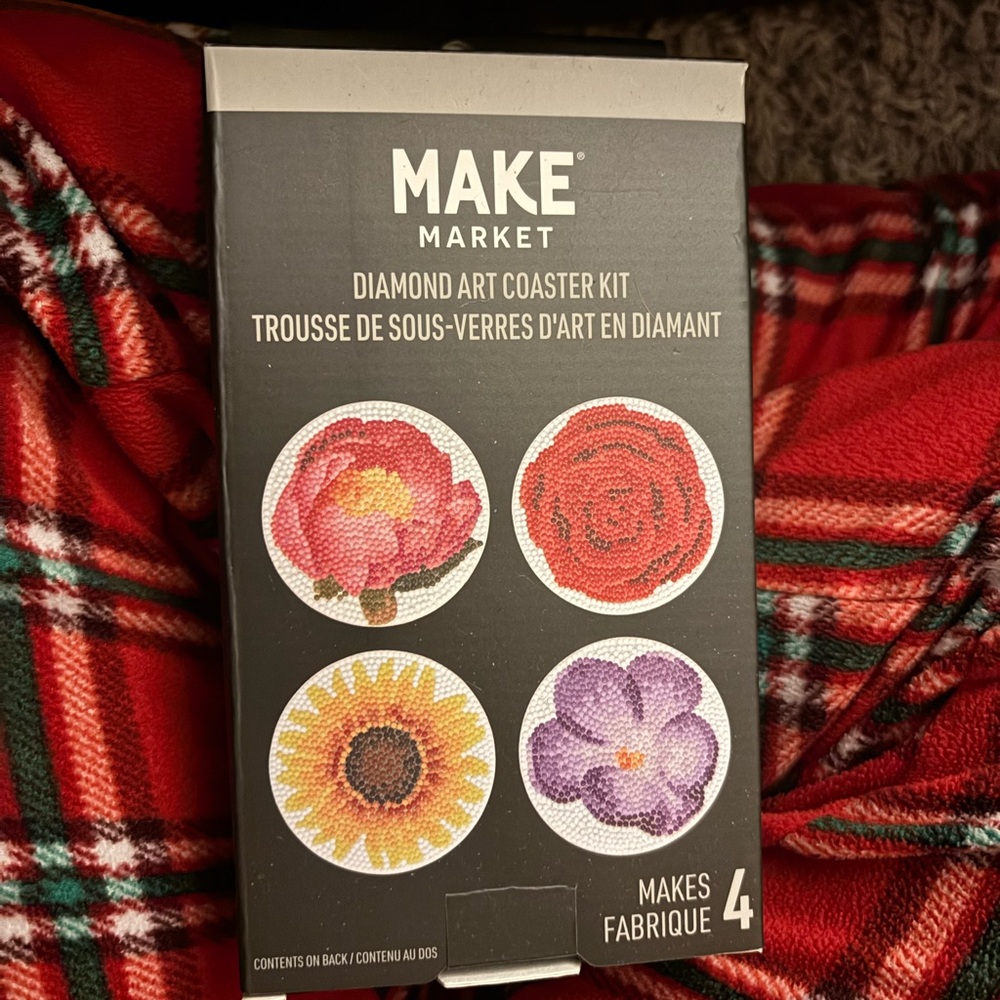 Makers Market Vibrant Floral Coaster Kit
